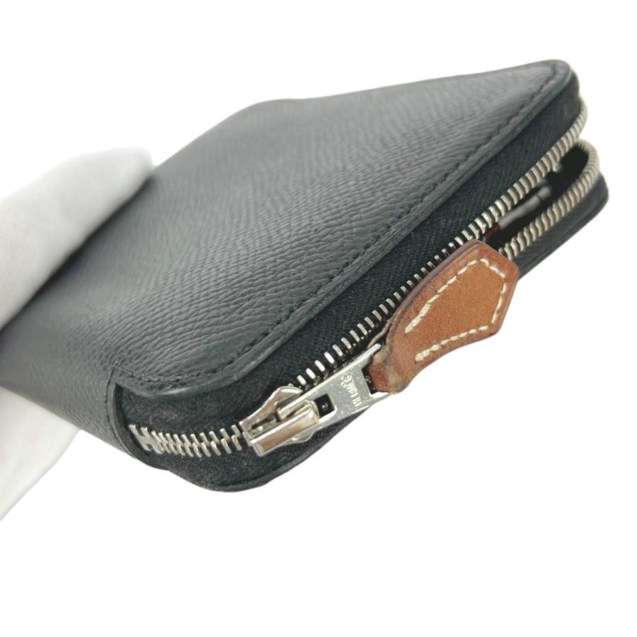エルメス ■中古■ アザップコンパクト シルクイン カード コイン 財布 ラウンドファスナー エプソン ブラック A刻 【704987】3 |  | 08