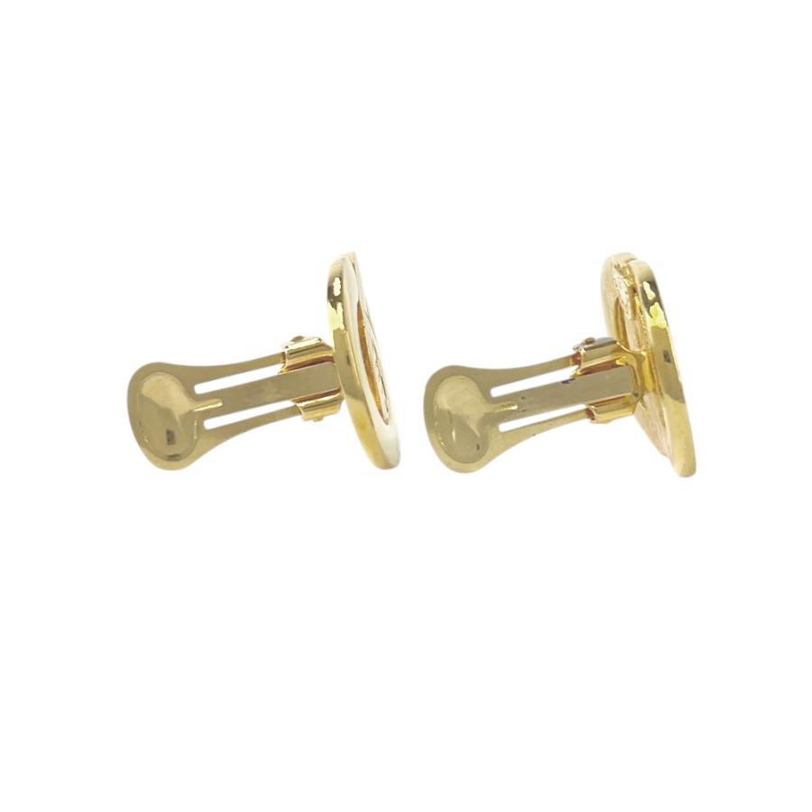 セリーヌ ■美品■ ダブルサークル イヤリング アクセサリー ゴールド GP 箱  【705366】3 |  | 05