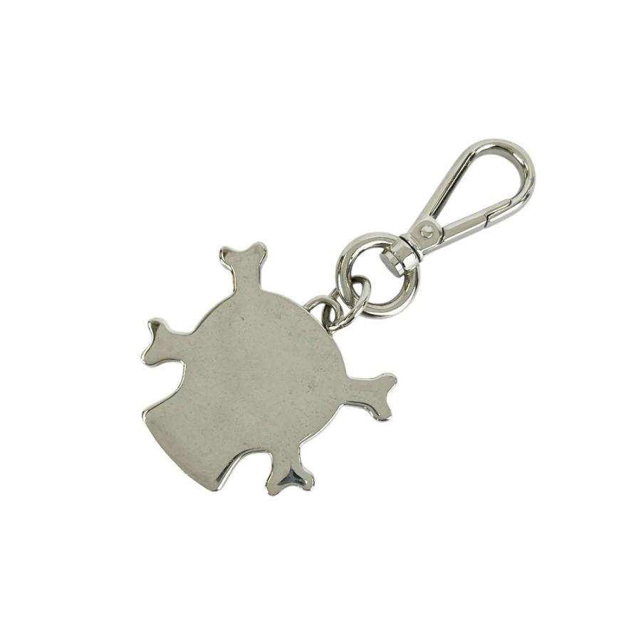プラダ ■中古■ キーリング キーホルダー バッグチャーム スカル ドクロ SS ブラック シルバー 【709821】11 |  | 01
