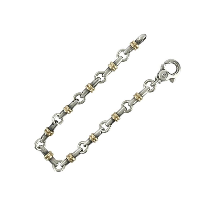 ティファニー ■美品■ ブライドルリンク ブレスレット コンビ SV925 K18 YG750 シルバー イエローゴールド 24.2g 【711206】5 |  | 02