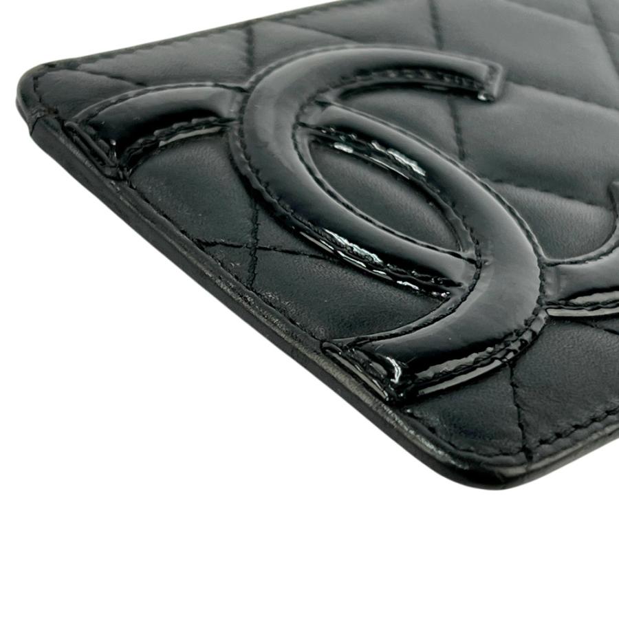 シャネル ■中古■ カンボン カード ケース 名刺入れ ラム ブラック ピンク 【713194】8 |  | 02