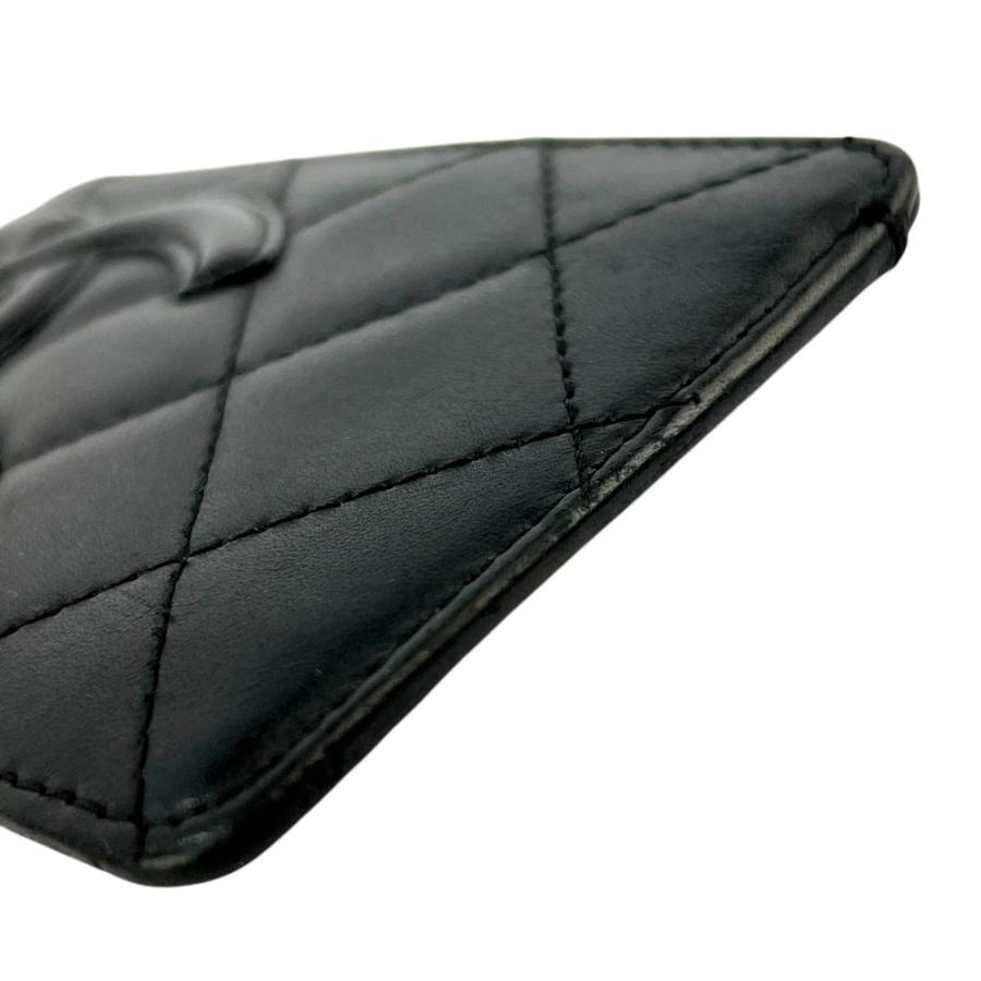 シャネル ■中古■ カンボン カード ケース 名刺入れ ラム ブラック ピンク 【713194】8 |  | 03