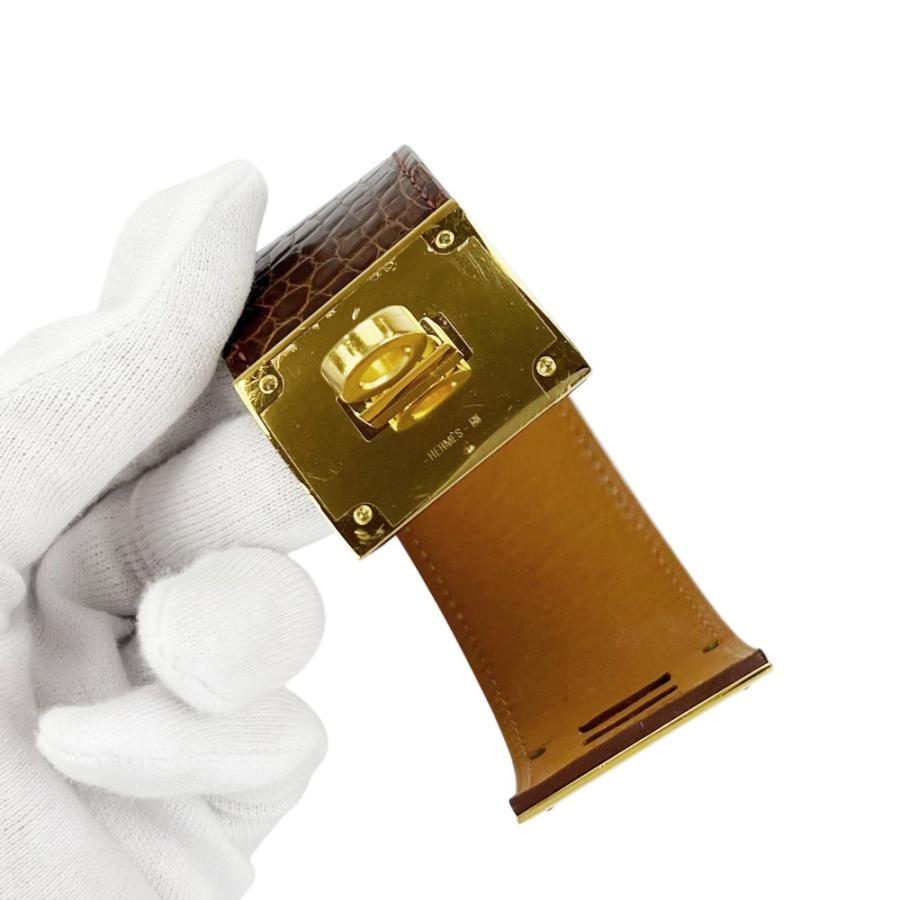 エルメス ■中古■ ケリードッグ ブレスレット アクセサリー アリゲーター GP ブラウン ゴールド □R刻【713545】13 |  | 07
