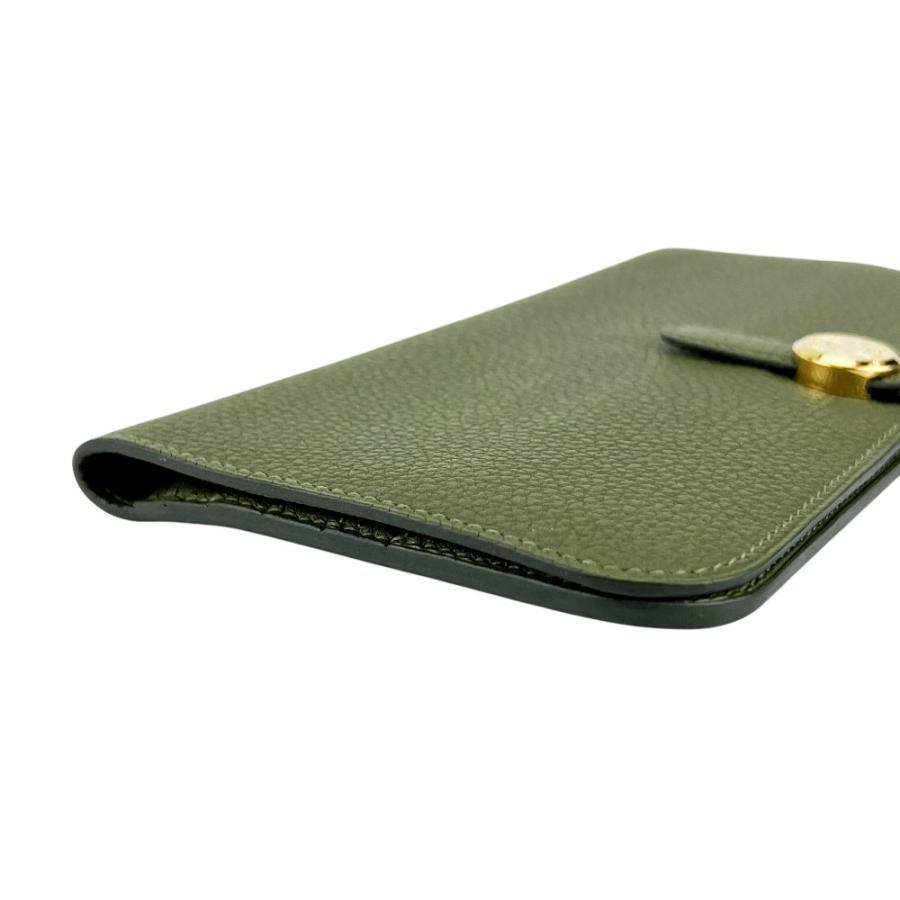 エルメス ■美品■ ドゴンロング 長財布 ウォレット トリヨン GP グリーン ゴールド □Q刻【714566】13 |  | 02
