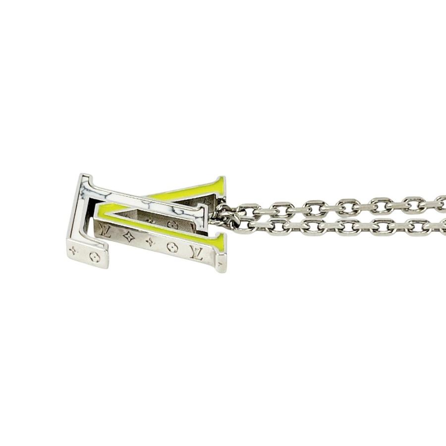 ルイヴィトン ■新同■ ペンダント LV カラーズ ロング ネックレス アクセサリー SS シルバー イエロー ホワイト M00526【714894】13 |  | 02