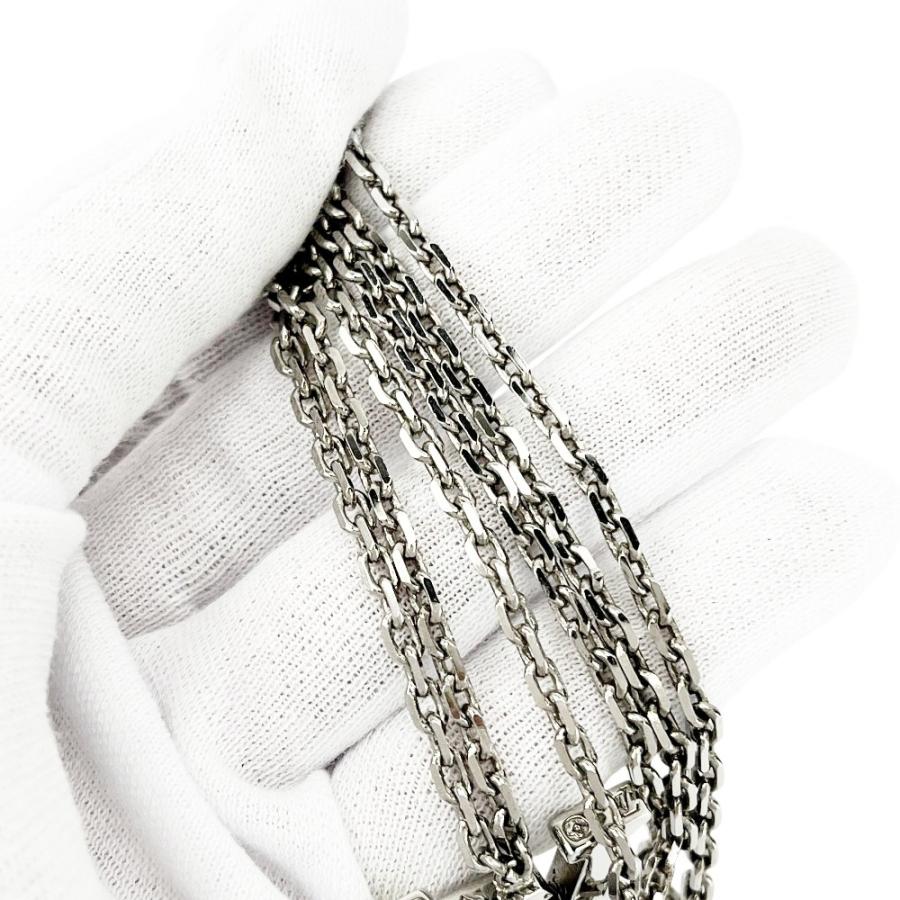 ルイヴィトン ■新同■ ペンダント LV カラーズ ロング ネックレス アクセサリー SS シルバー イエロー ホワイト M00526【714894】13 |  | 08