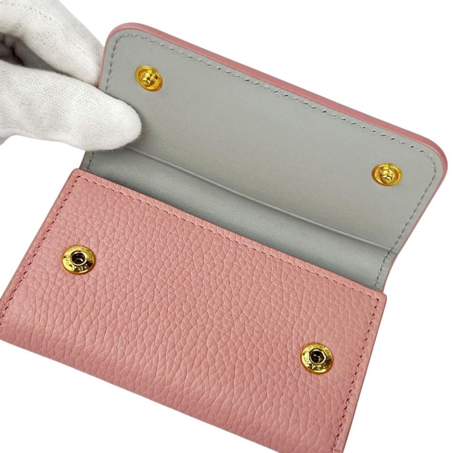 プラダ ■美品■ 6連 キーケース 鍵入れ レザー ピンク 1PG222 箱【714962】13 |  | 07