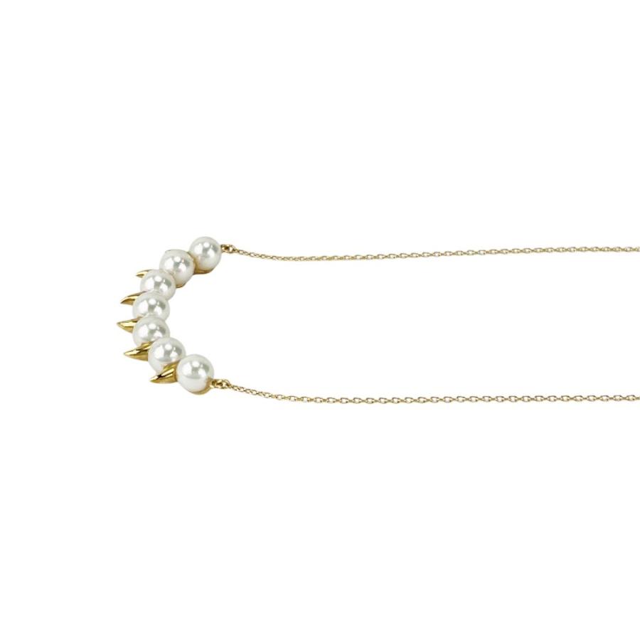 タサキ ■新同■ デインジャ― スコーピオン ネックレス アクセサリー K18 YG750 パール イエローゴールド 5.9g 箱 【715617】8 |  | 02