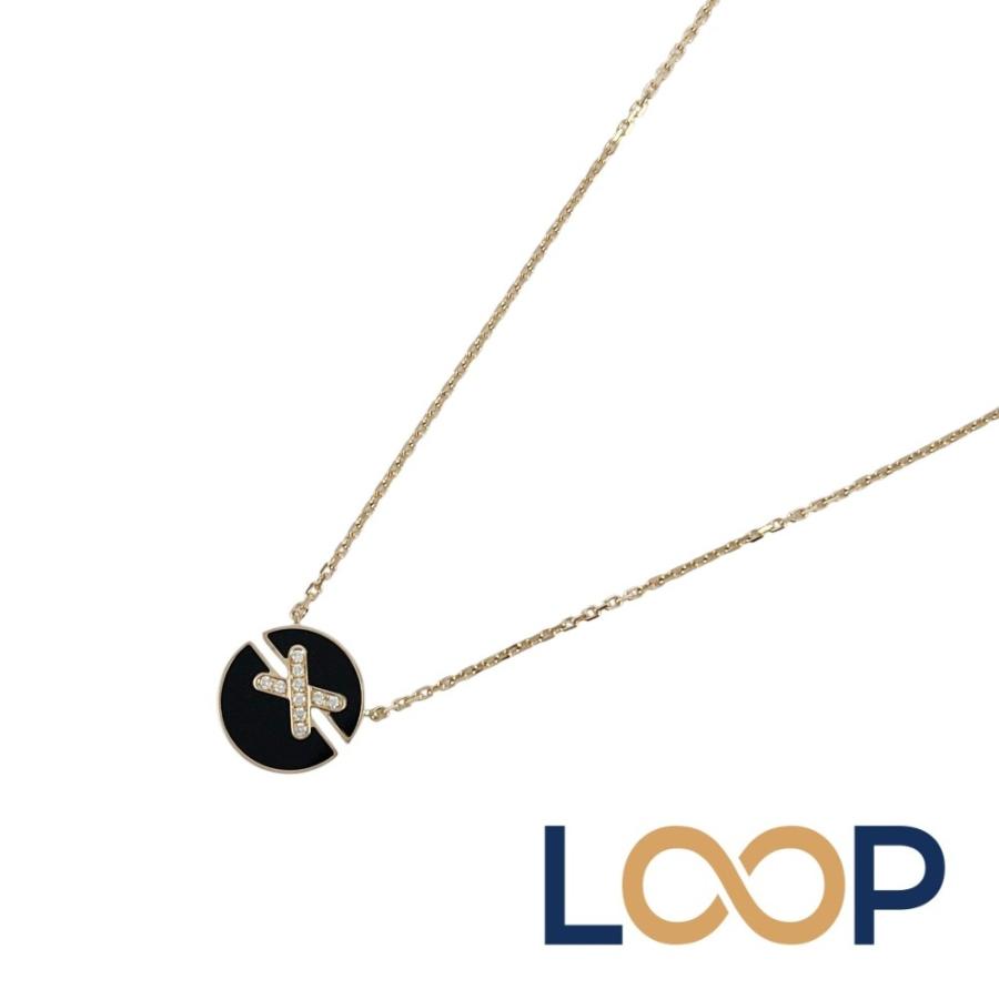 ショーメ ■新同■磨き済■ ジュドゥリアン ハーモニー ネックレス アクセサリー K18 PG オニキス ピンクゴールド 約4.6g 【715648】11 | 