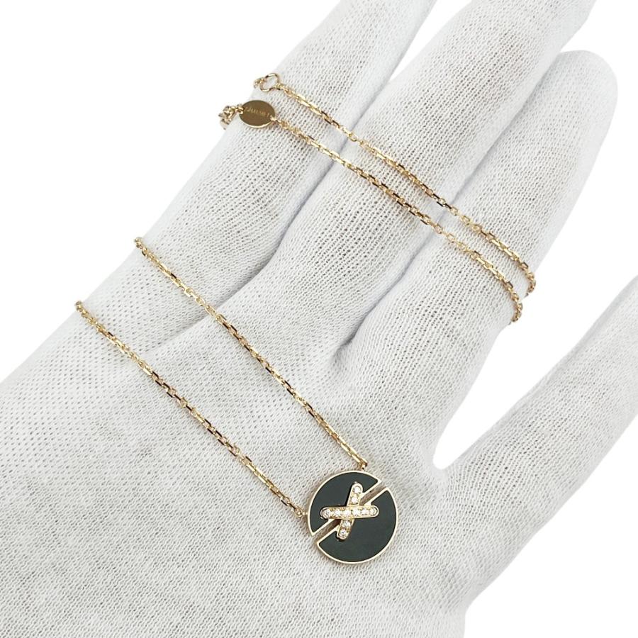 ショーメ ■新同■磨き済■ ジュドゥリアン ハーモニー ネックレス アクセサリー K18 PG オニキス ピンクゴールド 約4.6g 【715648】11 |  | 08