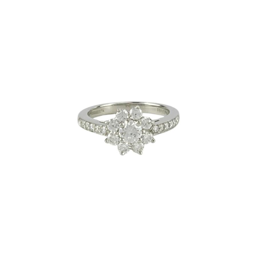 ティファニー ■新同■磨き済■ フローラ リング 指輪 アクセサリー ダイヤ PT950 シルバー #5.5 約3.8g 【715686】11 |  | 04
