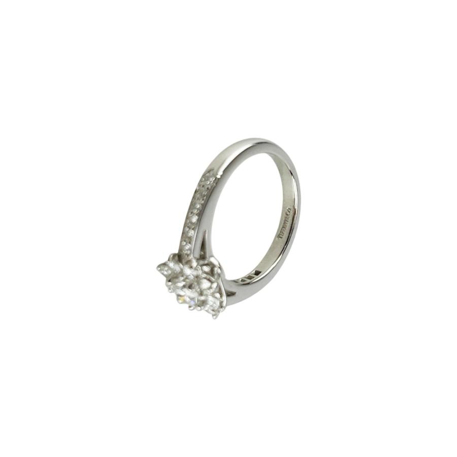 ティファニー ■新同■磨き済■ フローラ リング 指輪 アクセサリー ダイヤ PT950 シルバー #5.5 約3.8g 【715686】11 |  | 07