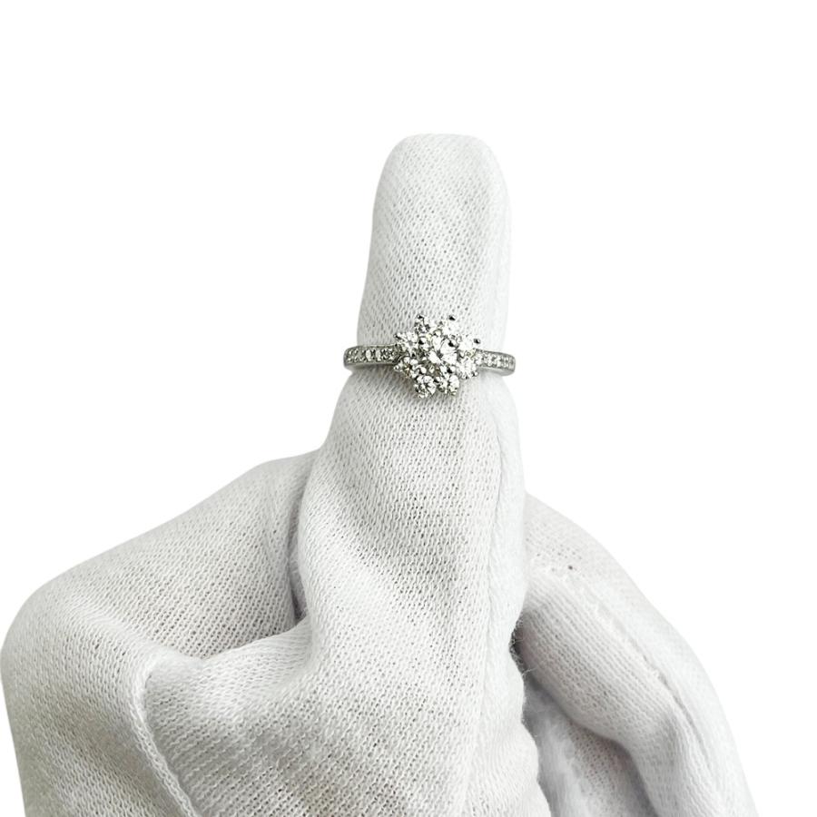 ティファニー ■新同■磨き済■ フローラ リング 指輪 アクセサリー ダイヤ PT950 シルバー #5.5 約3.8g 【715686】11 |  | 08