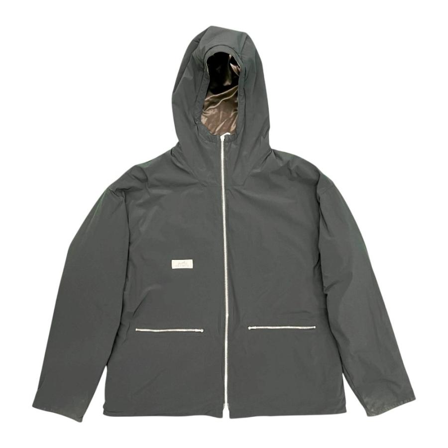 エルメス ■美品■ ジップアップ フーディ ジャケット リバーシブル ブルゾン 服 ファション ナイロン ブラウン ブラック #50 【715853】8 |  | 02