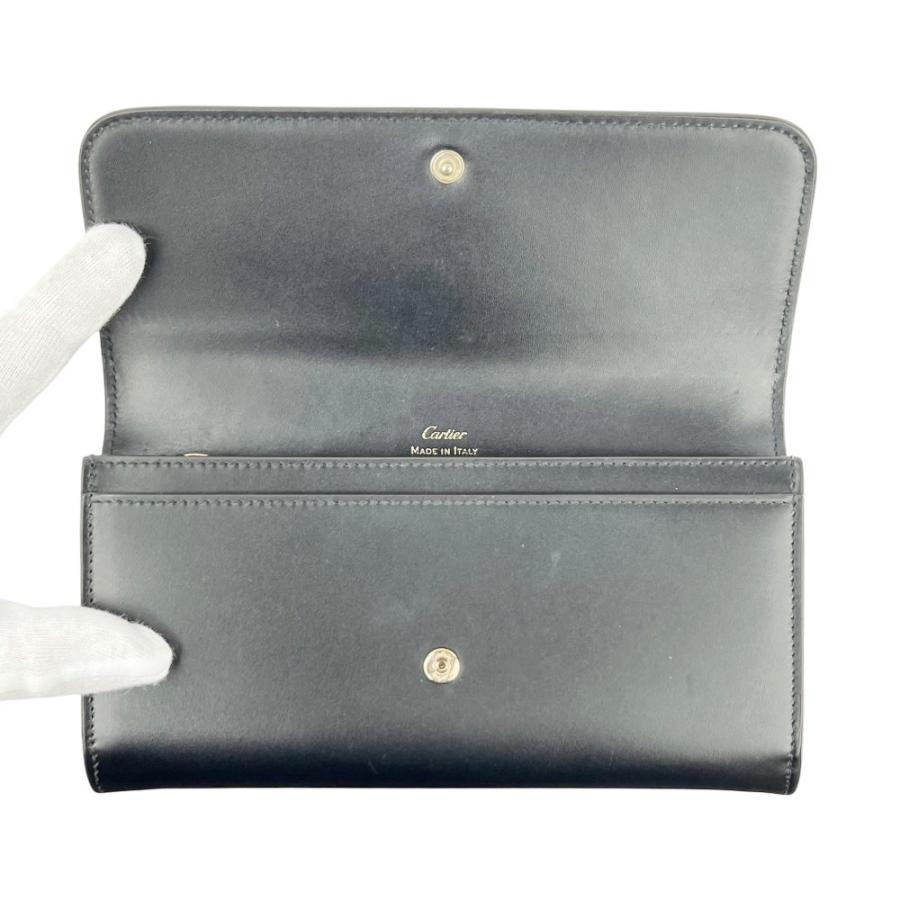 カルティエ ■中古■ C ドゥ カルティエ ドゥーブルC 長財布 インターナショナル ウォレット レザー ブラック  箱【715921】8 |  | 05