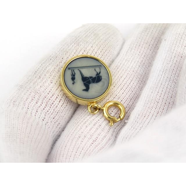 □新同□ エルメス セリエ コロゾ ペンダント トップ チャーム