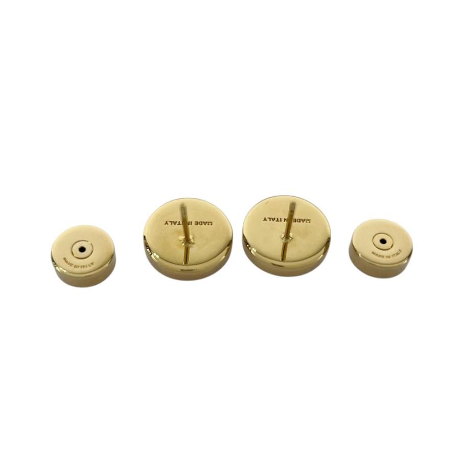 ミュウミュウ ■未使用■ エナメルメタル ロゴ ピアス アクセサリー GP ゴールド ブラック 箱 【718427】3 |  | 07