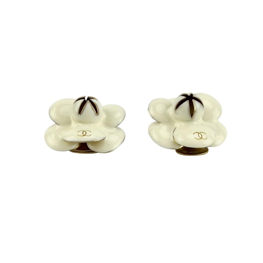 シャネル ■美品■ カメリア イヤリング アクセサリー ココマーク GP ゴールド ホワイト 02P 【718441】5 |  | 02