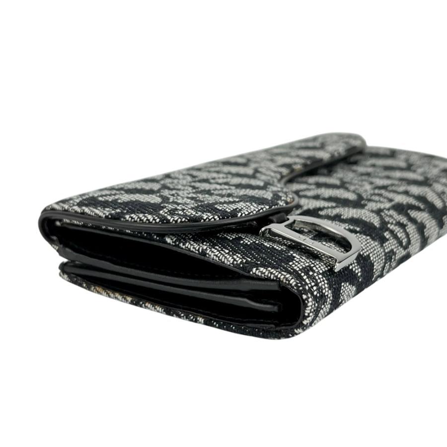 ディオール ■中古■ トロッター サドル 長財布 ウォレット キャンバス ブラック【720826】13 |  | 02