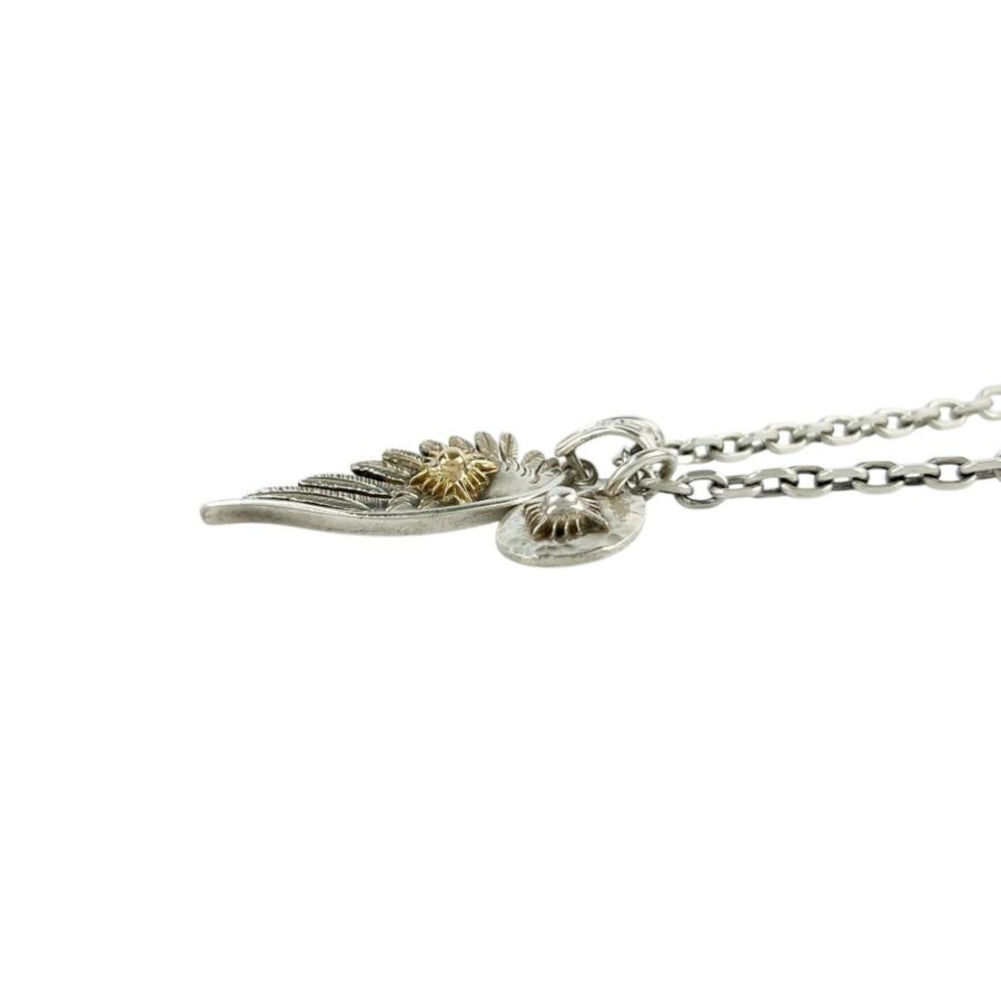 アリゾナフリーダム ■美品■ フェザー ネックレス コンビ アクセサリー 羽 SV 925 K18 シルバー ゴールド 【721007】11 |  | 02