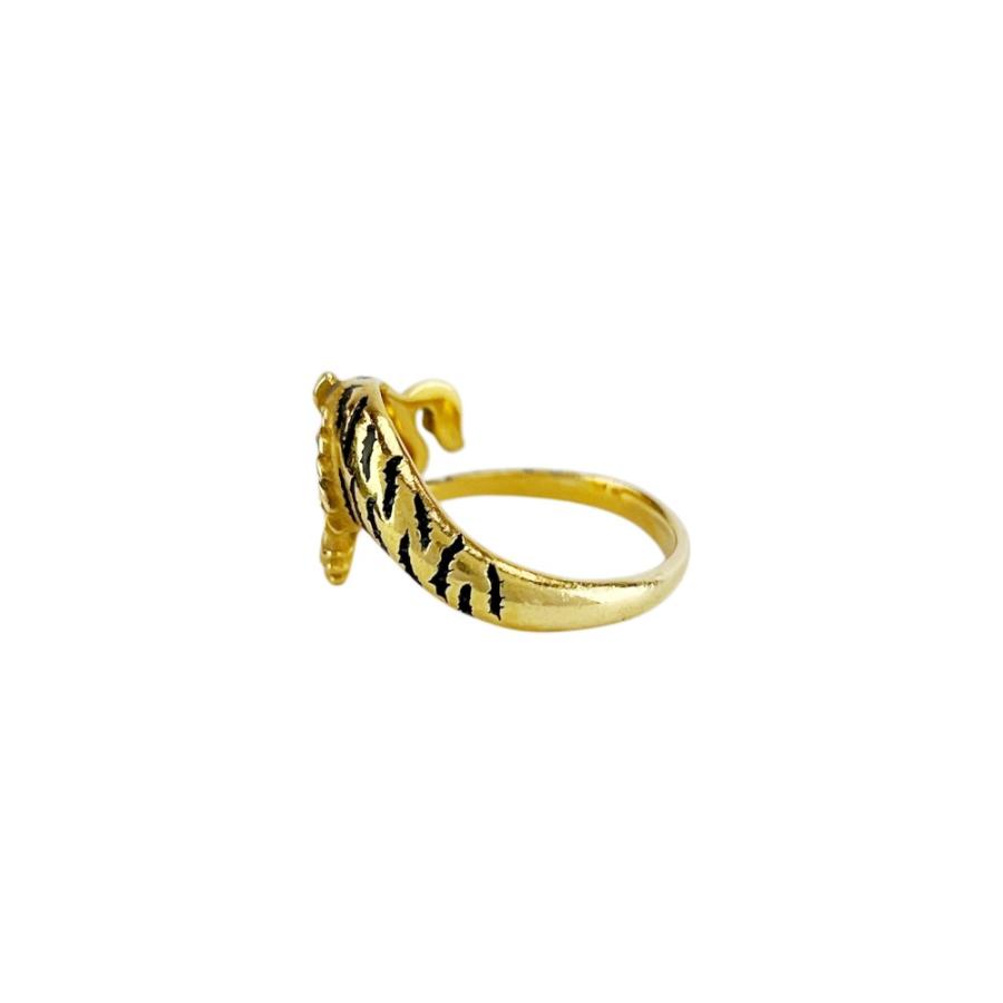 カレライカレラ ■美品■ タイガー リング 指輪 アクセサリー 虎 K18 YG750 1PD ゴールド #16 約5.9g 【721151】11 |  | 01