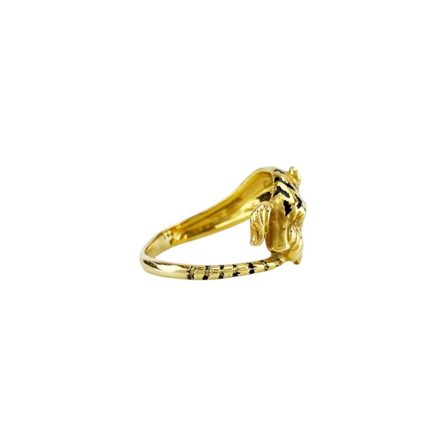 カレライカレラ ■美品■ タイガー リング 指輪 アクセサリー 虎 K18 YG750 1PD ゴールド #16 約5.9g 【721151】11 |  | 02