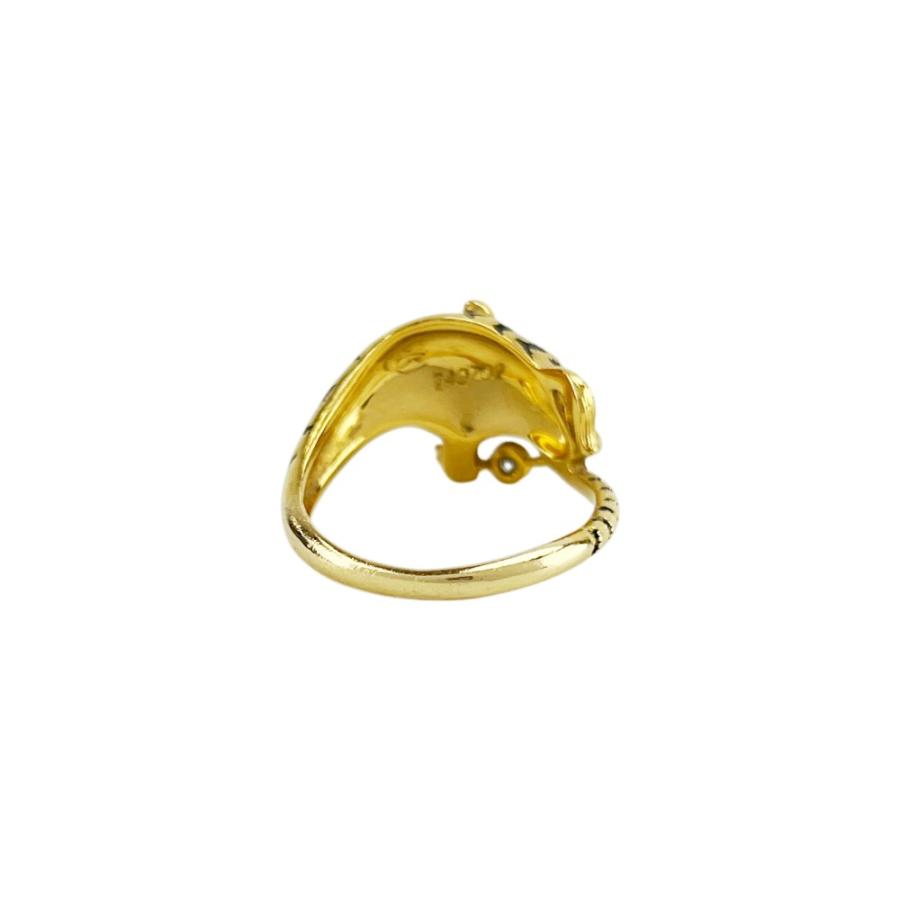 カレライカレラ ■美品■ タイガー リング 指輪 アクセサリー 虎 K18 YG750 1PD ゴールド #16 約5.9g 【721151】11 |  | 03