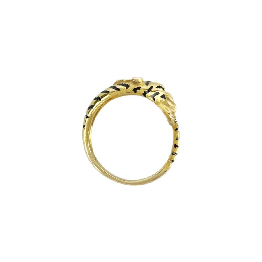 カレライカレラ ■美品■ タイガー リング 指輪 アクセサリー 虎 K18 YG750 1PD ゴールド #16 約5.9g 【721151】11 |  | 07