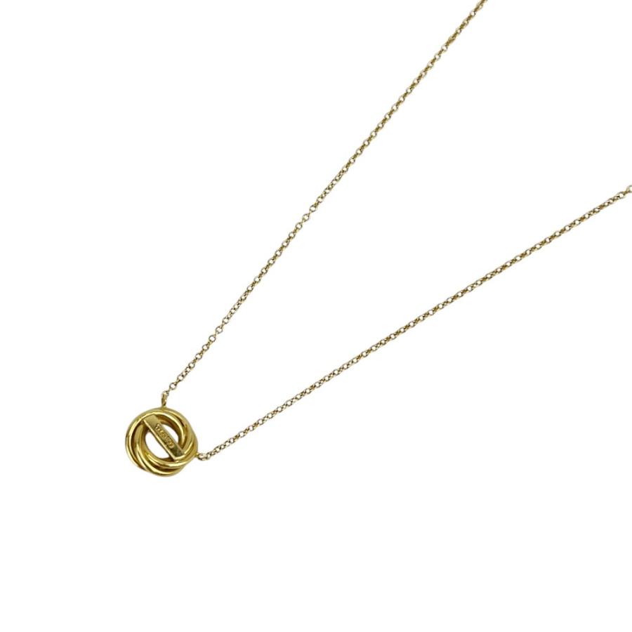 ティファニー ■美品■ ツイストサークル パール ネックレス アクセサリー K18 YG750 ゴールド 約3.5g 【721441】11 |  | 01
