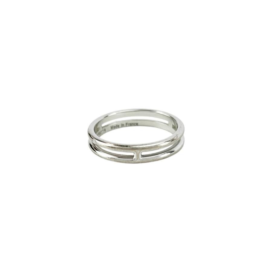 エルメス ■美品■ アリアンヌ リング 指輪 アクセサリー K18 WG750 ホワイトゴールド #50 約2.9g 【721489】11 |  | 02