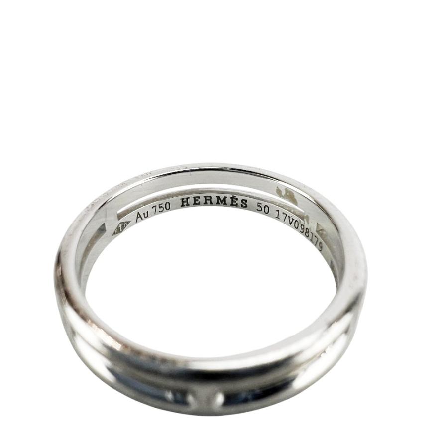 エルメス ■美品■ アリアンヌ リング 指輪 アクセサリー K18 WG750 ホワイトゴールド #50 約2.9g 【721489】11 |  | 05