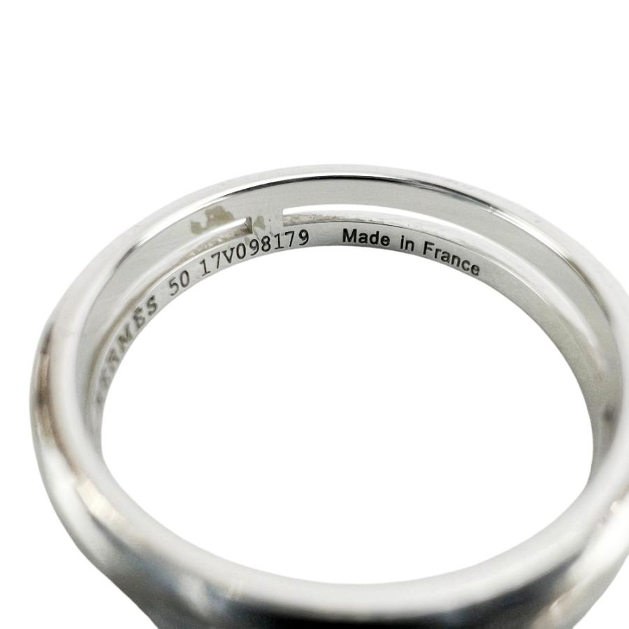 エルメス ■美品■ アリアンヌ リング 指輪 アクセサリー K18 WG750 ホワイトゴールド #50 約2.9g 【721489】11 |  | 06