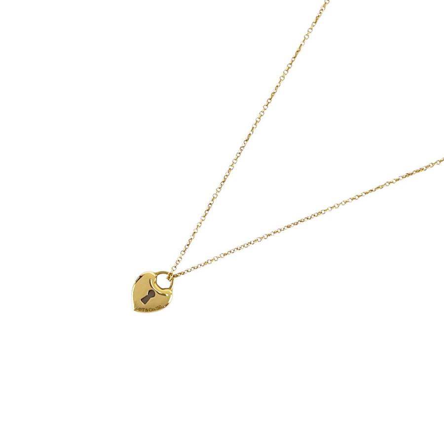 ティファニー ■美品■ ハート ロック ペンダント ネックレス アクセサリー K18 YG750 ゴールド 約3.1g 【721762】11 |  | 01
