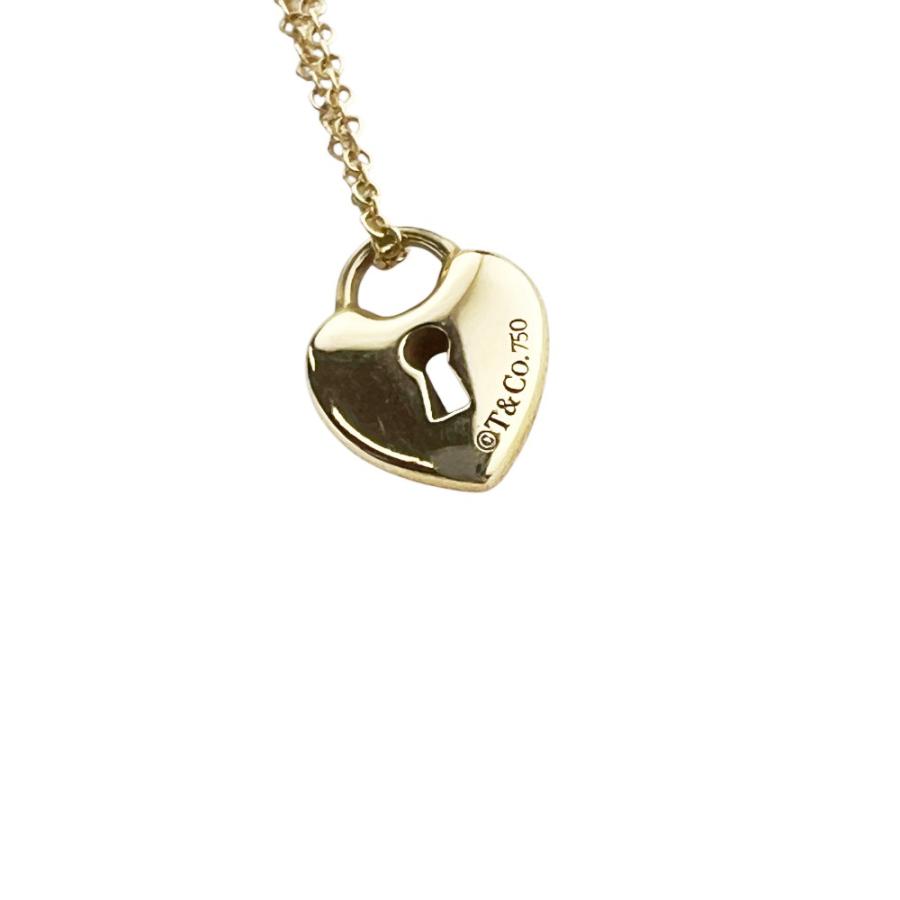ティファニー ■美品■ ハート ロック ペンダント ネックレス アクセサリー K18 YG750 ゴールド 約3.1g 【721762】11 |  | 08