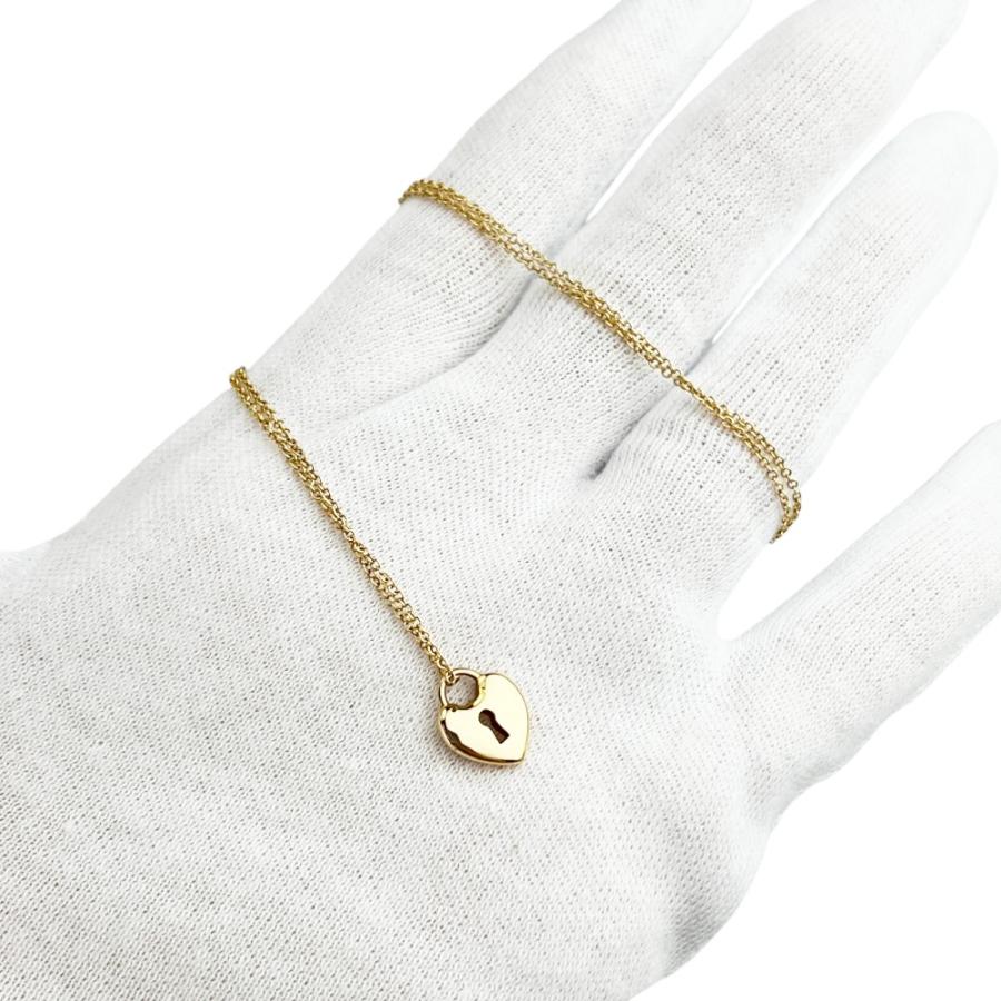 ティファニー ■美品■ ハート ロック ペンダント ネックレス アクセサリー K18 YG750 ゴールド 約3.1g 【721762】11 |  | 09