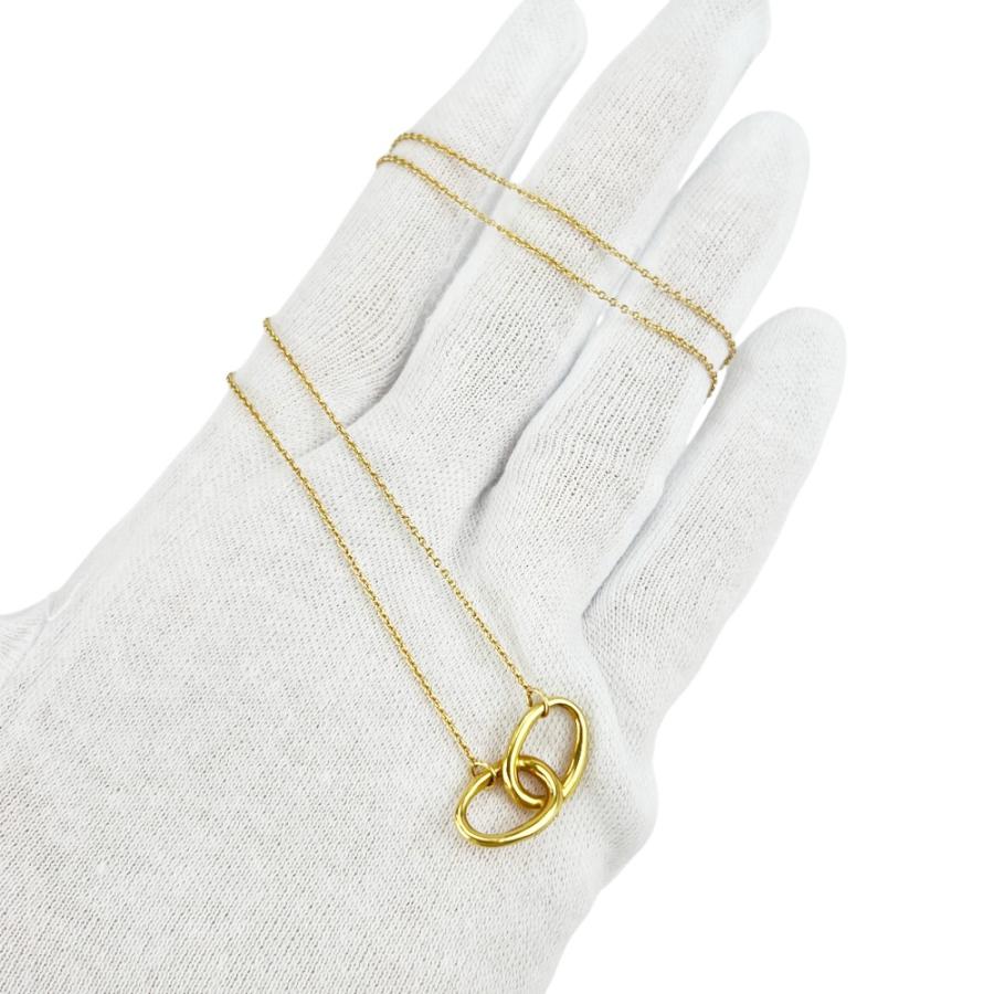 ティファニー ■美品■ ダブルループ ネックレス アクセサリー K18 YG750 ゴールド 約3.7g 【721786】11 |  | 09