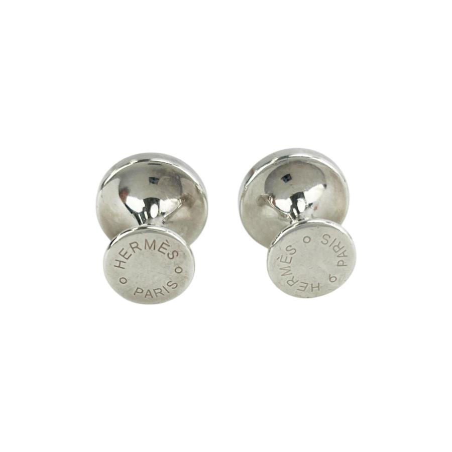 エルメス ■美品■ セリエ ボタン カフス アクセサリー メンズ スーツ ファッション SV925 シルバー 箱 【722103】11 |  | 05