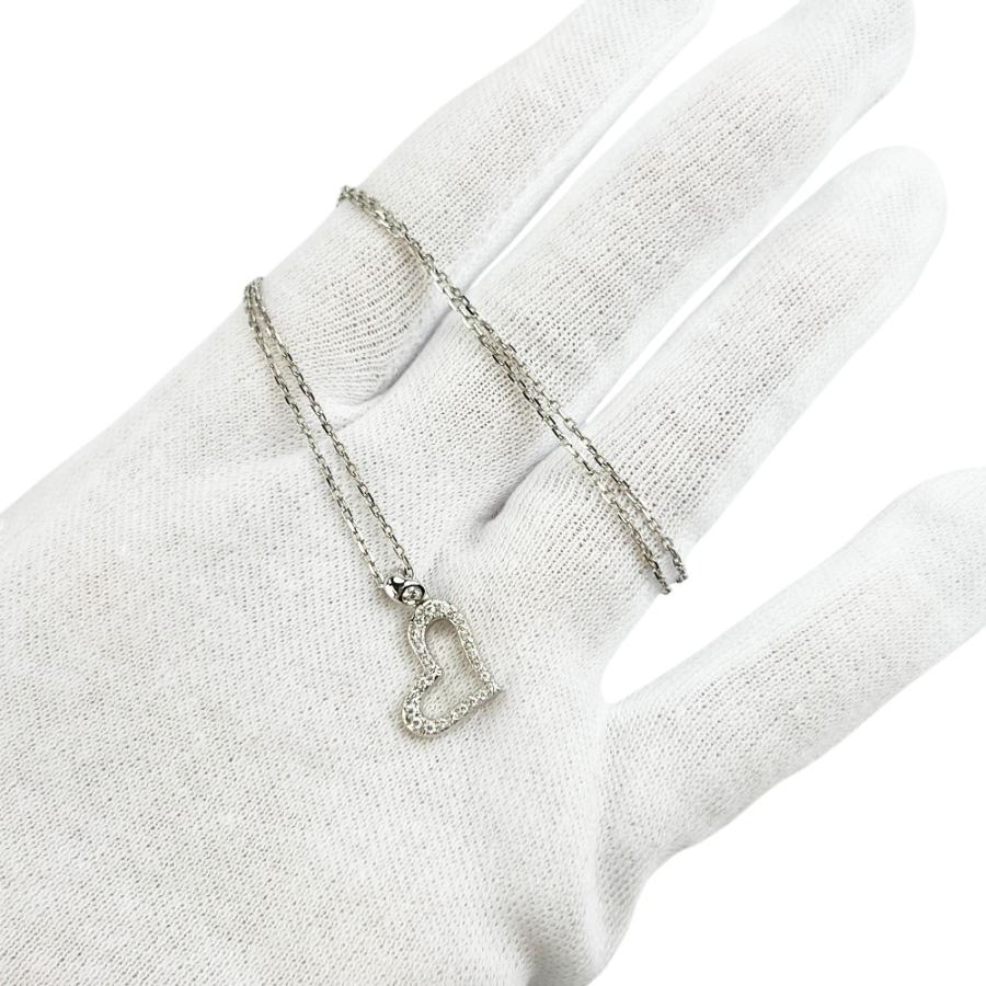 ピアジェ ■新同■ ライムライト ハートフル ダイヤモンド ネックレス アクセサリー メレ K18 WG750 ホワイトゴールド 約4.4g 【722929】11 |  | 09