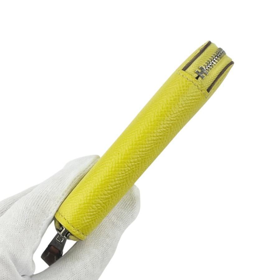 エルメス ■中古■ アザップ シルクイン コンパクト ウォレット 財布 エプソン ライム C刻【723179】13 |  | 05