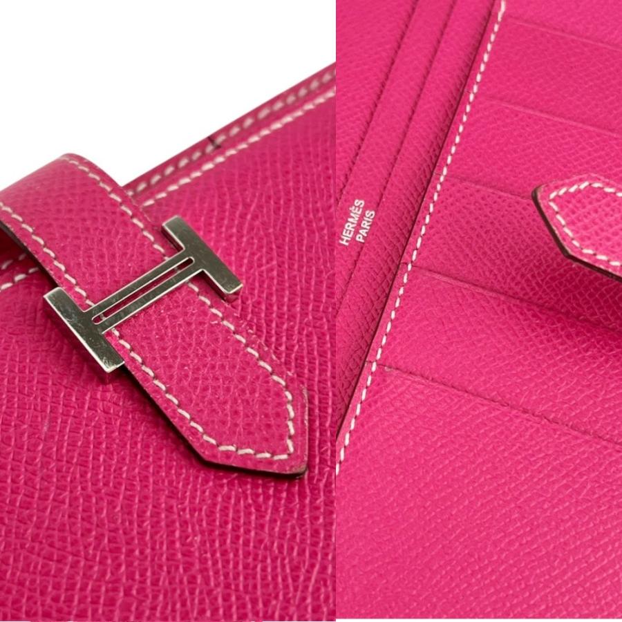 エルメス ■中古■ ベアンスフレ ウォレット 二つ折り 財布 長財布 エプソン ローズティリアン ピンク □Q刻 箱 【723230】5 |  | 08