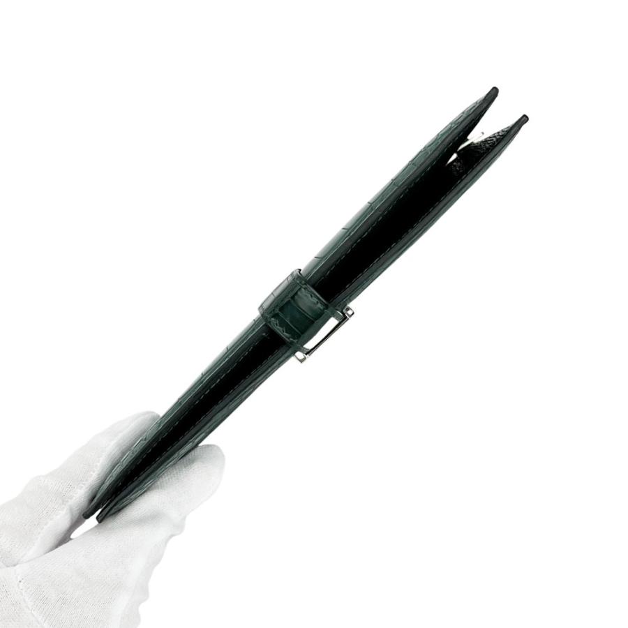 エルメス ■中古■ ベアン クラシック 長財布 ウォレット クロコダイル SS ダークグリーン シルバー □R刻【723902】13 |  | 04