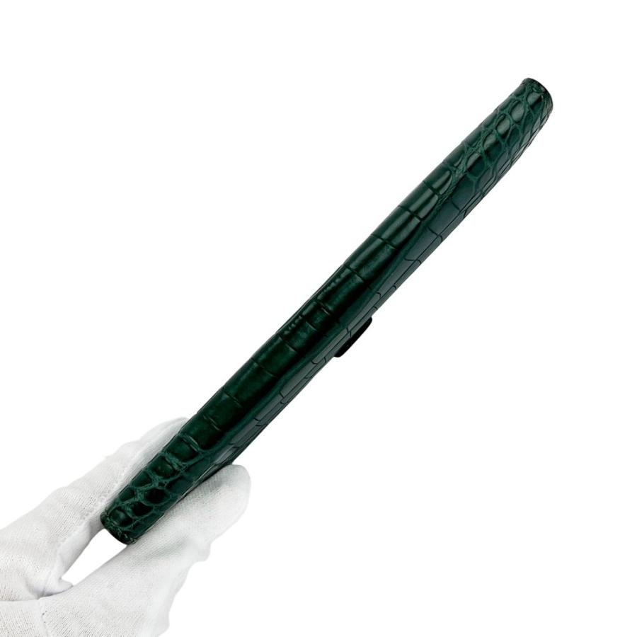 エルメス ■中古■ ベアン クラシック 長財布 ウォレット クロコダイル SS ダークグリーン シルバー □R刻【723902】13 |  | 05