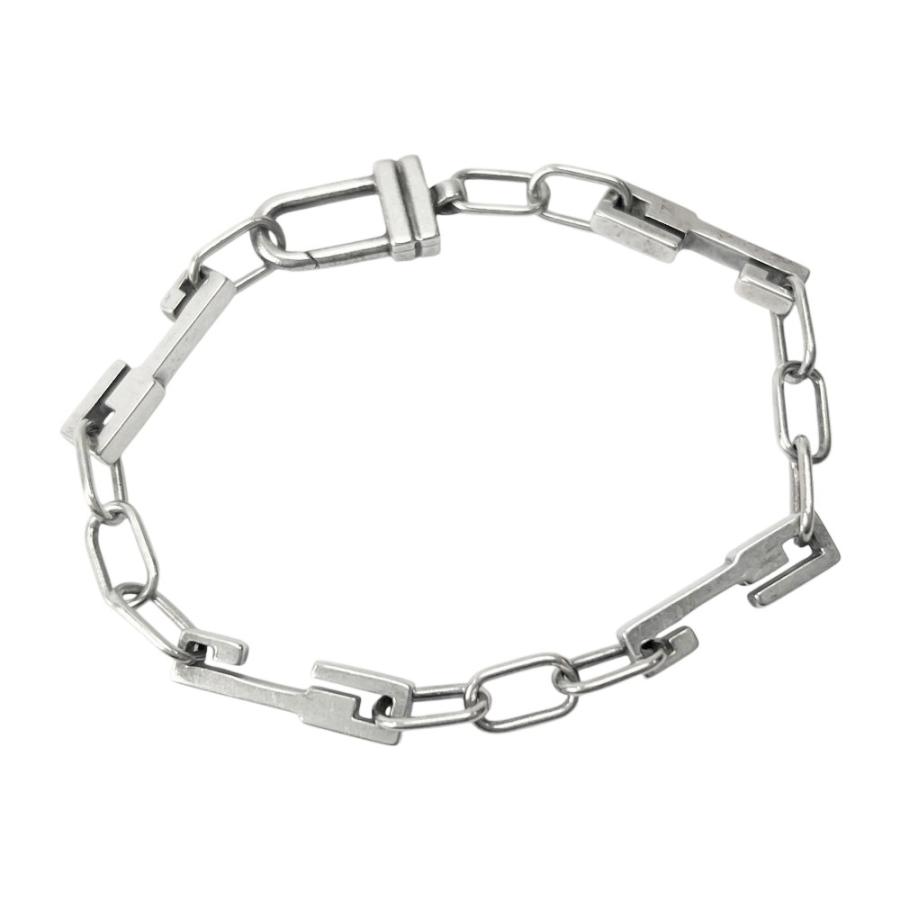 グッチ ■美品■ スクエア ブレスレット アクセサリー SV925 シルバー #17【724169】13 |  | 01