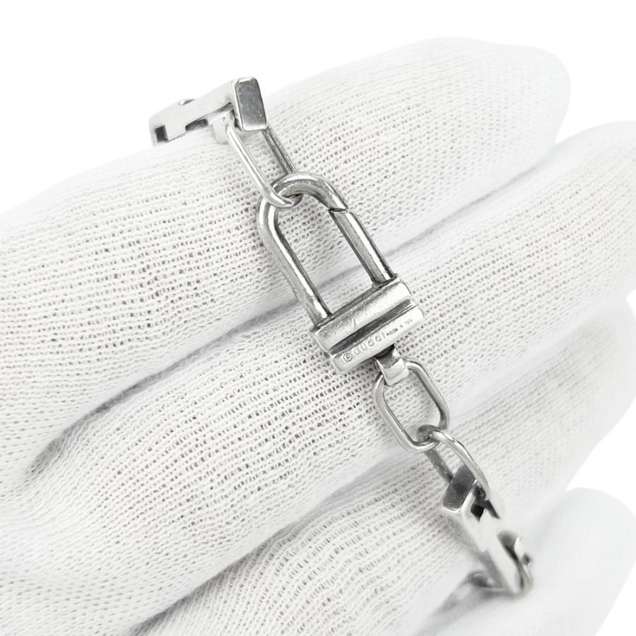 グッチ ■美品■ スクエア ブレスレット アクセサリー SV925 シルバー #17【724169】13 |  | 06