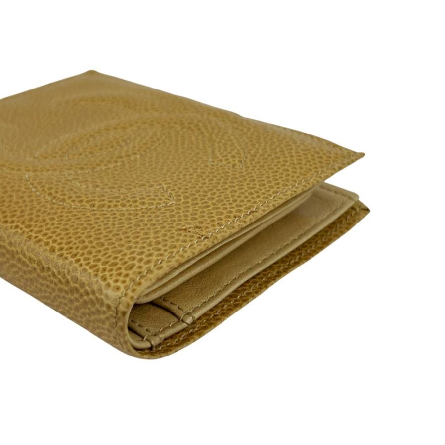 シャネル ■中古■ 二つ折り がま口 財布 ウォレット デカココ キャビアスキン キャメル 箱 【725067】5 |  | 03