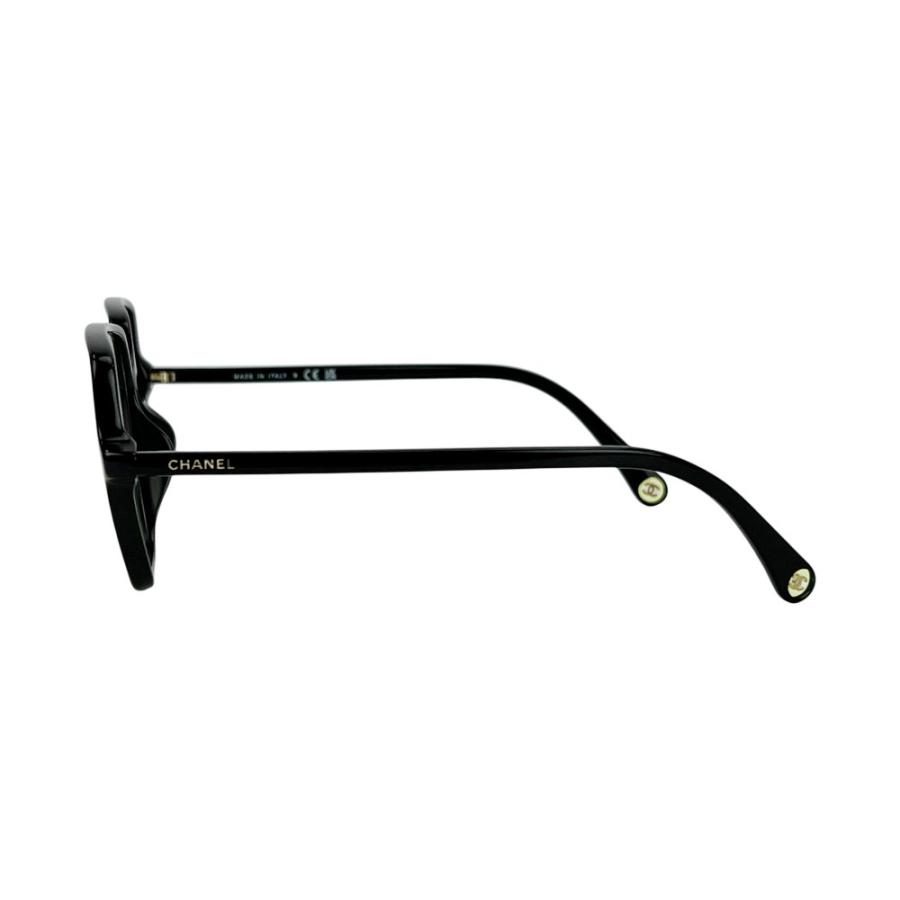 シャネル ■美品■ フルリムスクエア メガネ 黒縁 眼鏡 ブラック 箱【725708】13 |  | 01