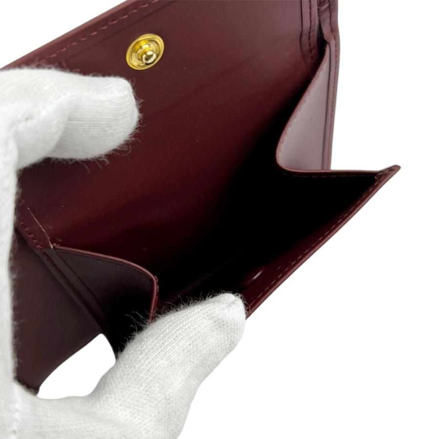 カルティエ ■未使用■ マストライン 二つ折り 財布 ウォレット レザー ボルドー L3000451 箱【725791】5 |  | 08