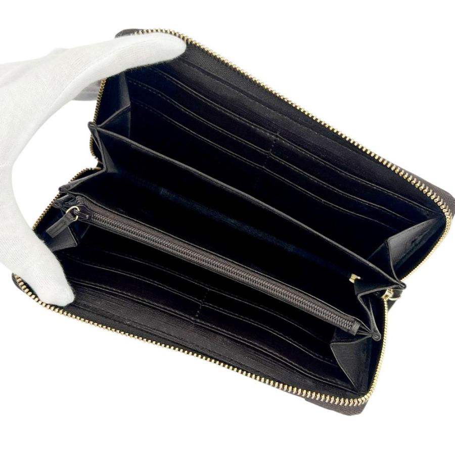 グッチ ■美品■ ラウンドファスナー 長財布 ウォレット GGスプリーム ダークブラウン 箱【726064】13 |  | 05