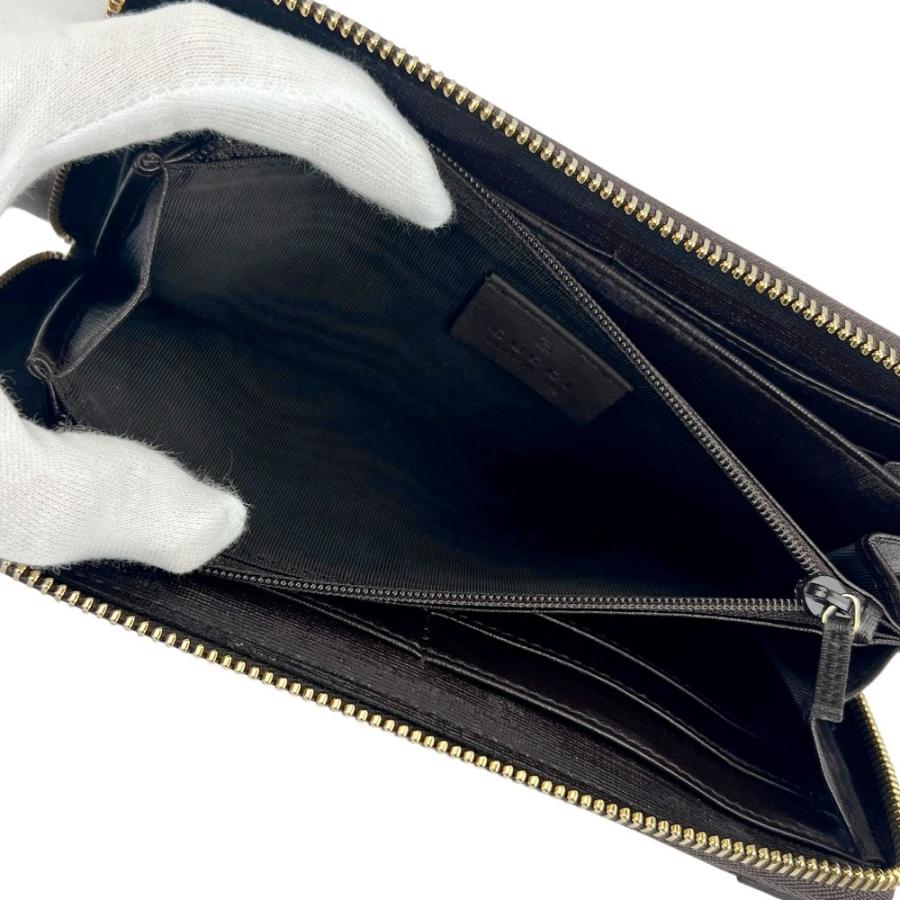 グッチ ■美品■ ラウンドファスナー 長財布 ウォレット GGスプリーム ダークブラウン 箱【726064】13 |  | 06