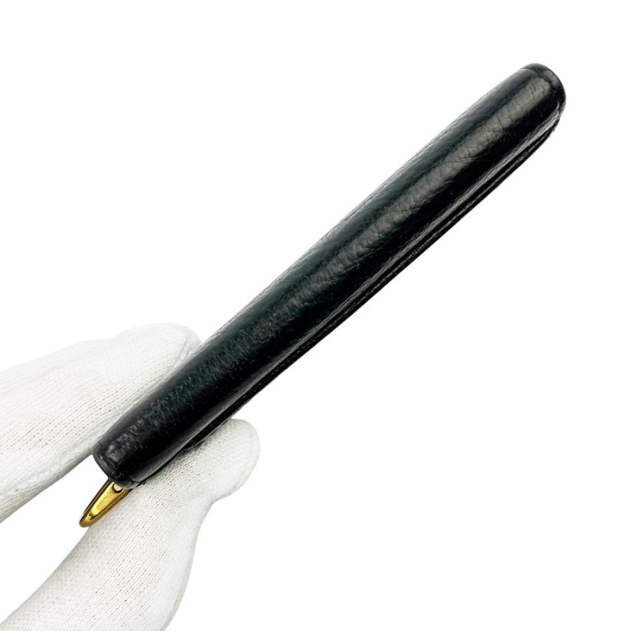 ミュウミュウ ■中古■ カード ケース 名刺れ チェーン付き レザー ブラック ゴールド 箱 【726446】8 |  | 04